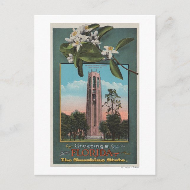 Greetings from Florida & Picture of the Singing Postcard (Front)