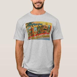Greetings From Florida Postcard Men's T-Shirt