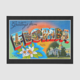 Greetings from Florida Tissue Paper