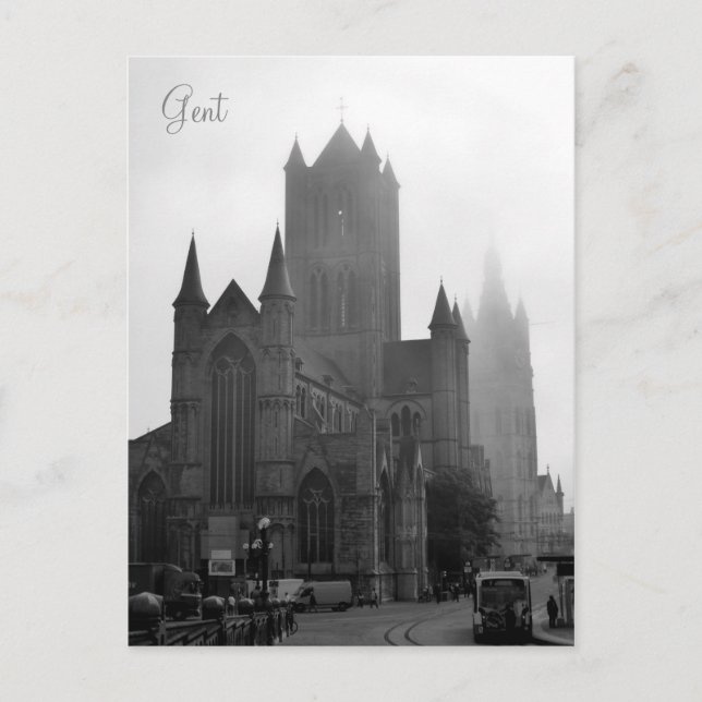 Greetings from Foggy Gent Postcard (Front)