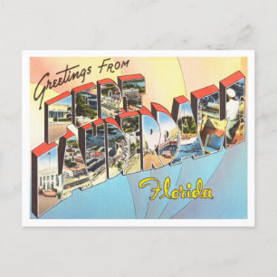 Greetings from Fort Lauderdale, Florida Travel Postcard