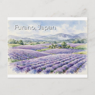 Greetings from Furano, Japan Travel Postcard