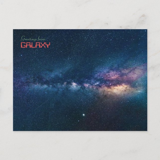 Greetings from Galaxy Postcard (Front)