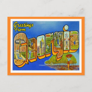 Greetings From Georgia Postcard