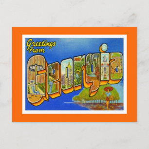 Greetings From Georgia Postcard