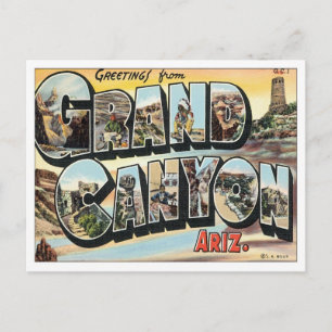 Greetings From Grand Canyon Arizona Postcard