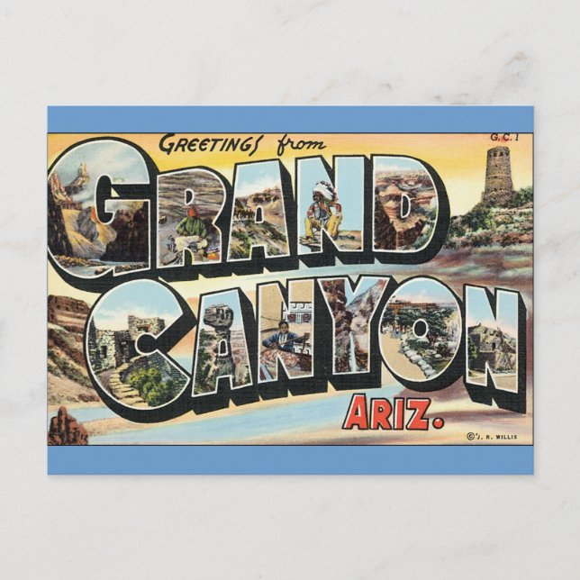 Greetings from Grand Canyon Postcard (Front)