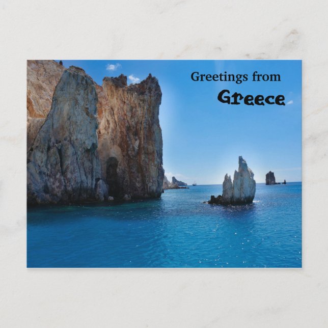 Greetings from Greece Postcard (Front)