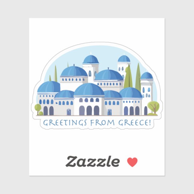 Greetings from Greece Retro (Sheet)