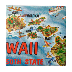 Greetings From Hawaii Ceramic Tile
