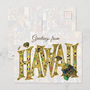 Greetings from Hawaii Postcard