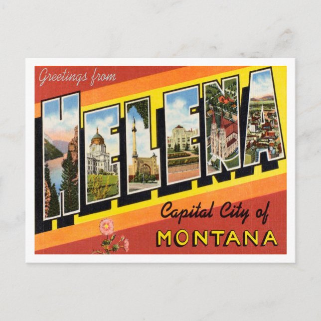 Greetings from Helena, Capital City of Montana Postcard (Front)