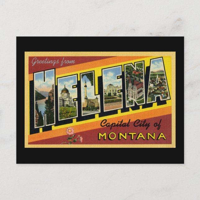 Greetings from Helena Montana Postcard (Front)