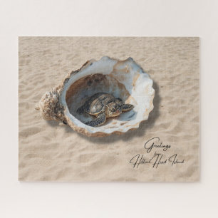Greetings from Hilton Head Island Sea Turtle Jigsaw Puzzle