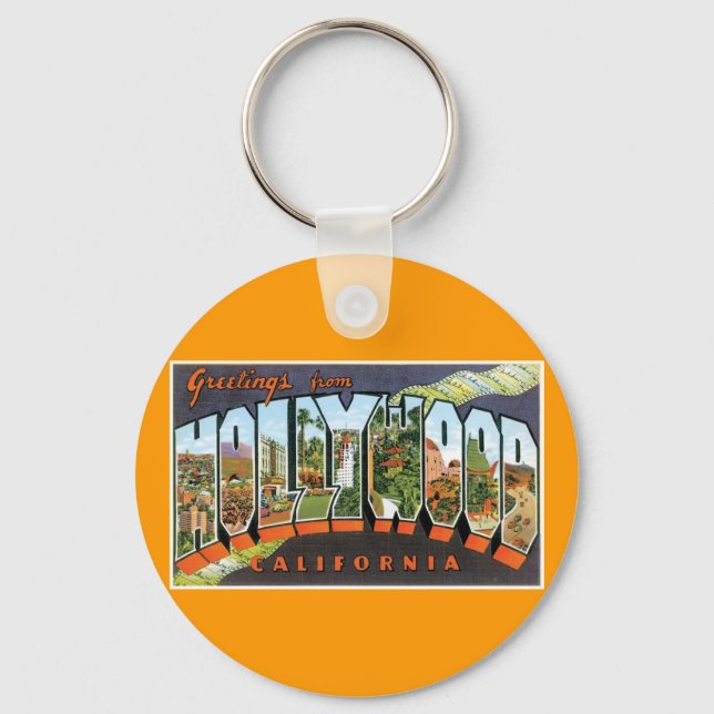 Greetings from Hollywood! Key Ring (Front)