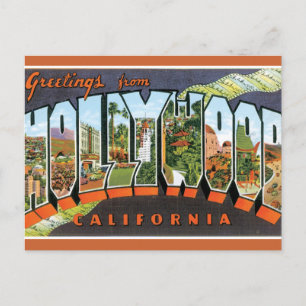 Greetings From Hollywood Postcard