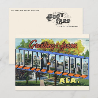 Greetings from Huntsville, AL Postcard