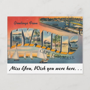 Greetings from Hyannis Postcard