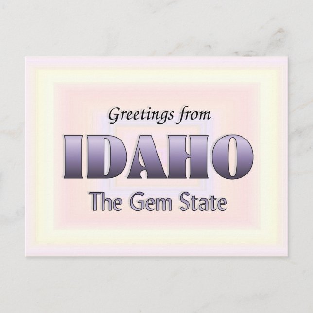Greetings from Idaho Postcard (Front)