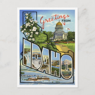 Greetings From Idaho Postcard
