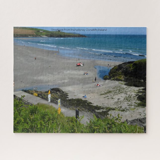 Greetings from Inchydoney Clonakilty Ireland Jigsa Jigsaw Puzzle (Horizontal)