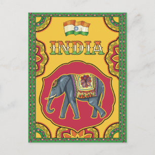 Greetings From India Postcard