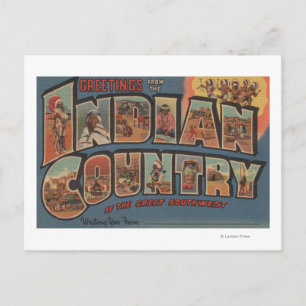 Greetings from Indian Country of the Southwest Postcard
