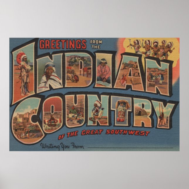 Greetings from Indian Country of the Southwest Poster (Front)
