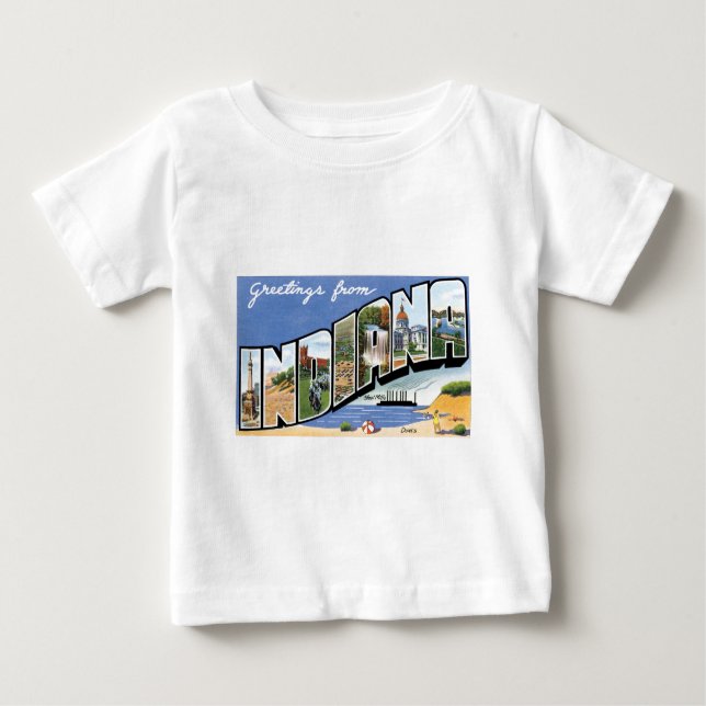 Greetings from Indiana! Baby T-Shirt (Front)