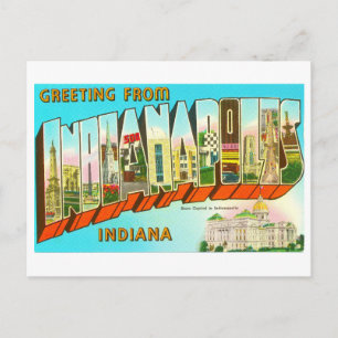Greetings from Indianapolis Large Letter Postcard