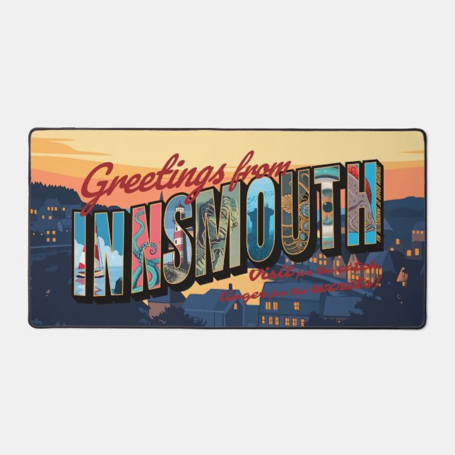Greetings from Innsmouth Desk Mat (Front)