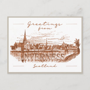 Greetings from Inverness, Scotland Travel Postcard