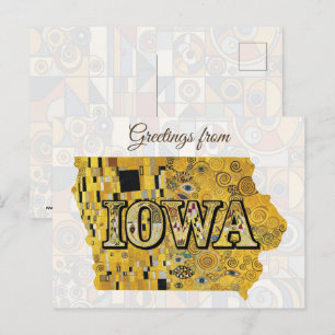 Greetings from Iowa Postcard