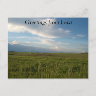 Greetings from Iowa postcard