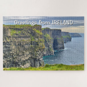 Greetings from Ireland:Magnificent Cliffs of Moher Jigsaw Puzzle
