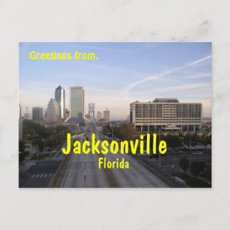 Greetings from Jacksonville Florida, post card