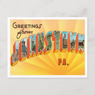 Greetings from Johnstown, Pennsylvania Travel Postcard