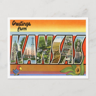 Greetings From Kansas Postcard