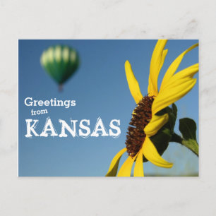 Greetings from Kansas Postcard