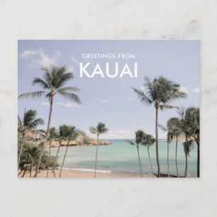 Greetings from Kauai Beach Postcard