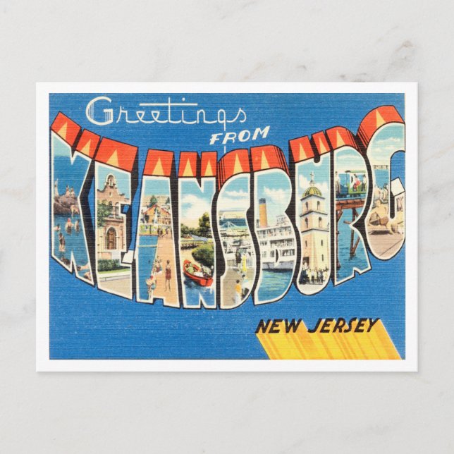 Greetings from Keansburg, New Jersey Travel Postcard (Front)