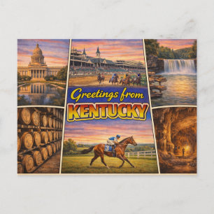 Greetings From Kentucky Postcard