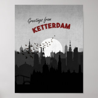 Greetings from Ketterdam Six of Crows Postcard Art Poster