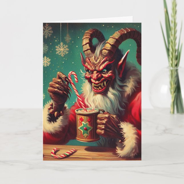 Greetings from Krampus  Card (Front)