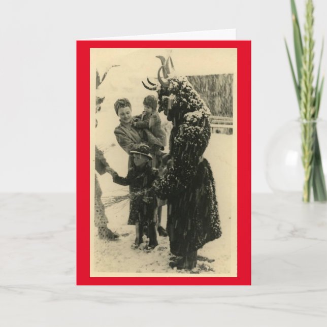 Greetings from Krampus! Holiday Card (Front)