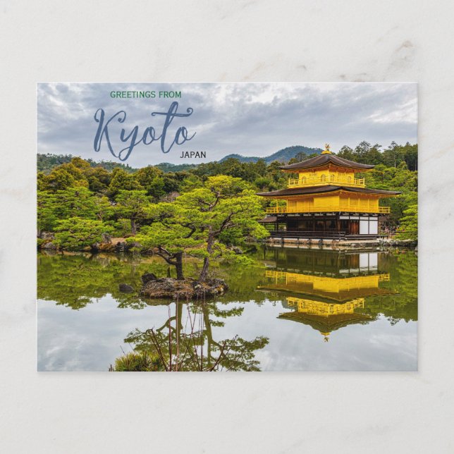 Greetings from Kyoto Japan Postcard (Front)