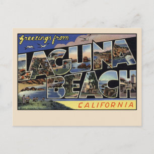 Greetings from Laguna Beach, California Vintage Postcard