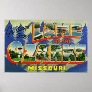 Greetings from Lake of the Ozarks Missouri Poster