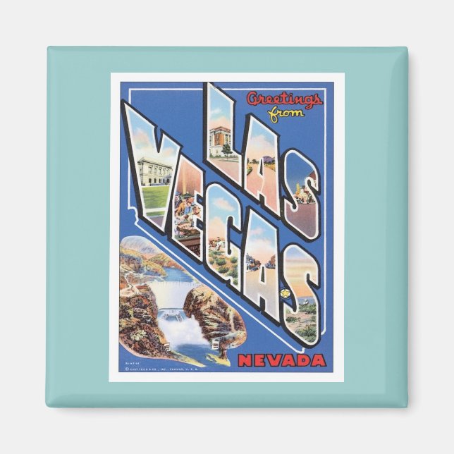 Greetings From Las Vegas Magnet (Front)