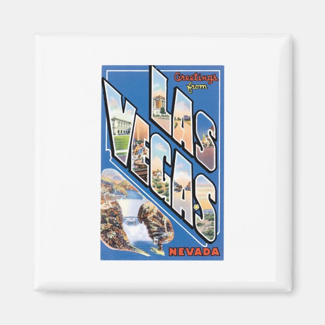 Greetings from Las Vegas, NV Magnet (Front)